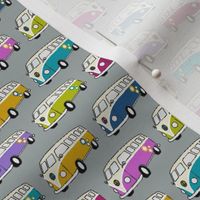 Campervan Jewel on grey - tiny!