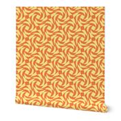 geometric rose in Spring Floral yellow and orange