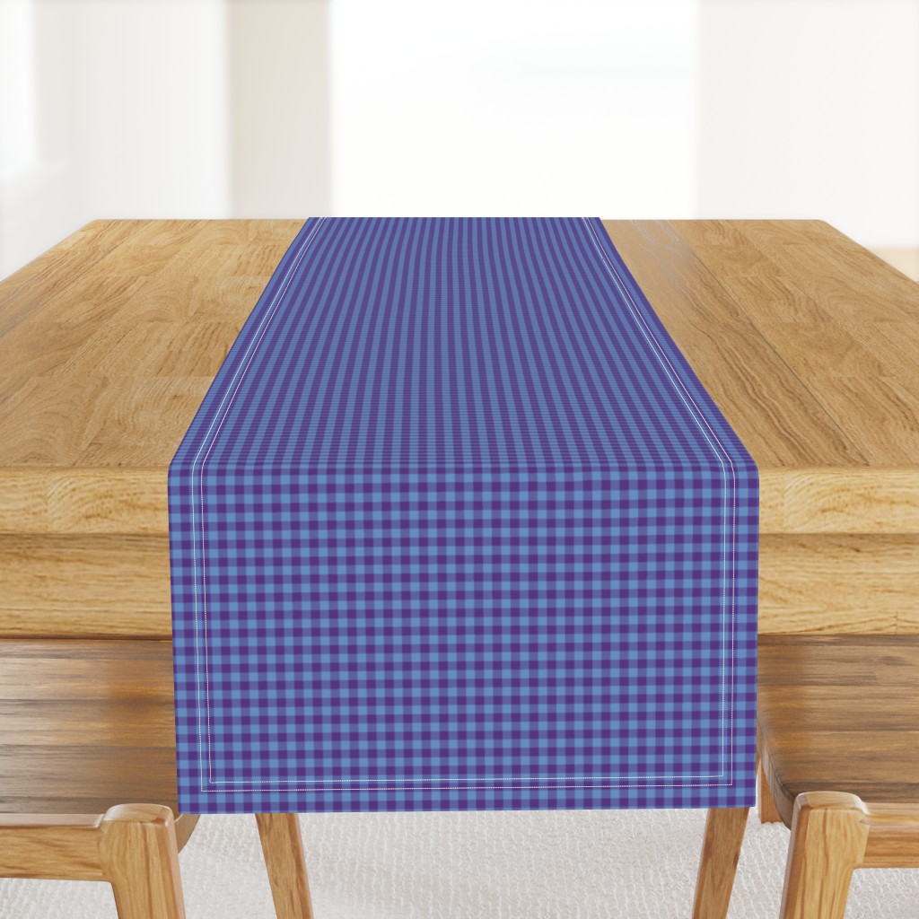 blueberry gingham, 1/4" squares 