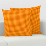 solar yellow and orange gingham, 1/4" squares 