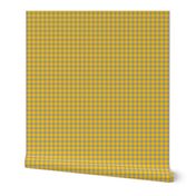 sunflower and shade gingham, 1/4" squares 