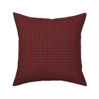 autumn red and brown gingham, 1/4" squares 