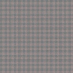 chalk pink and grey gingham, 1/4" squares 