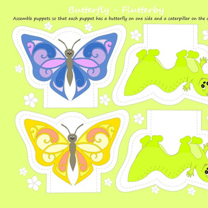 butterfly-flutterby puppets