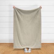 White Beige Dk Brown Plaid