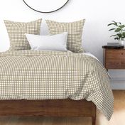 White Beige Dk Brown Plaid