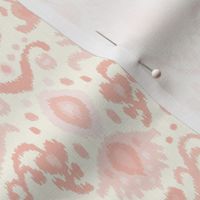 Ivory and Pink Ikat