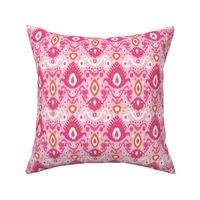 Pink and Coral Ikat
