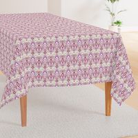 Purple and Linen Ikat