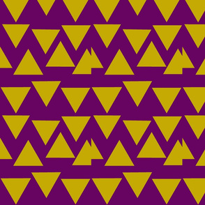 Mustard + Plum Triangular