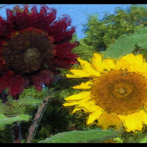 Sunflowers in Watercolor