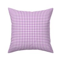 summer lilac and white gingham, 1/4" squares 