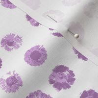 daisy polkadots in summer lilac 