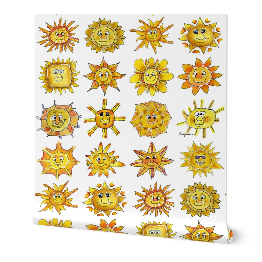 Cartoon Suns Feeling Sunsational