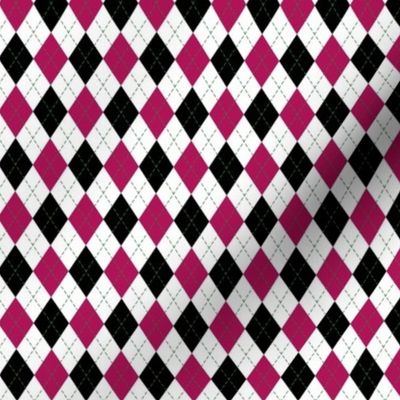Argyle in Pink and White