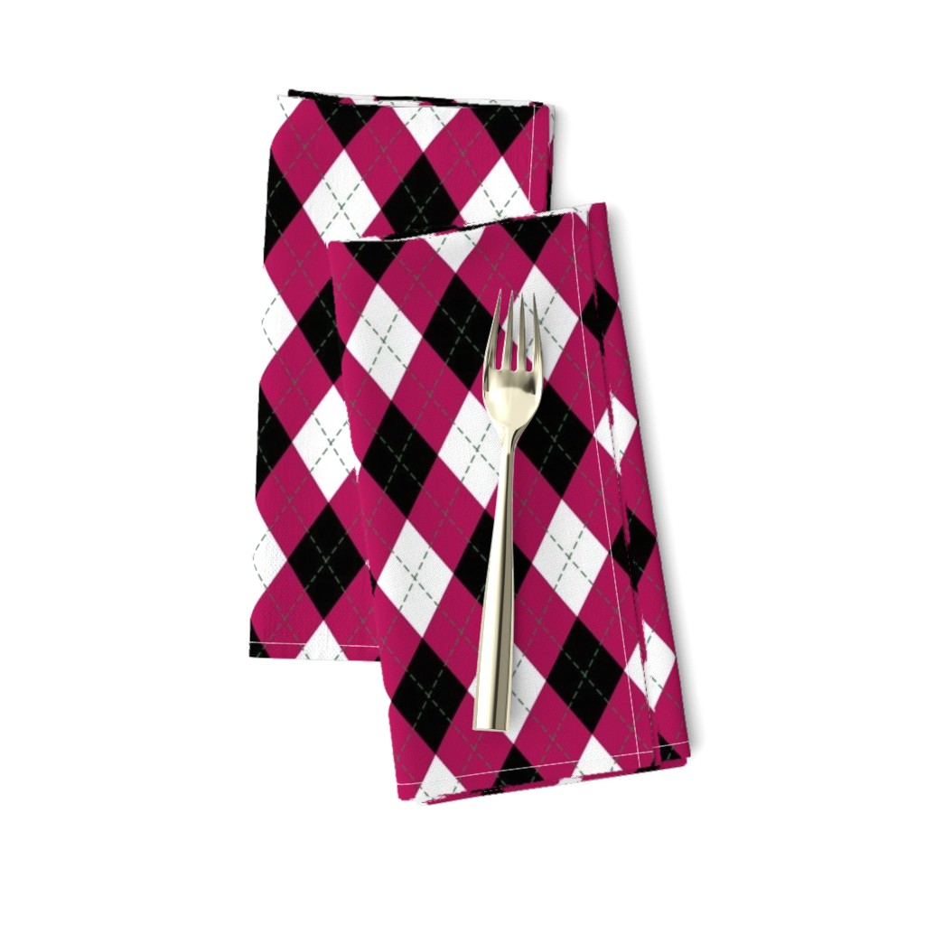 Argyle in Pink and Black