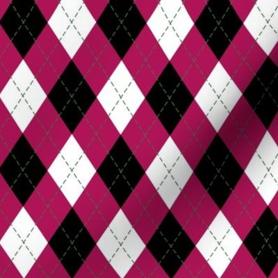 Argyle in Pink and Black