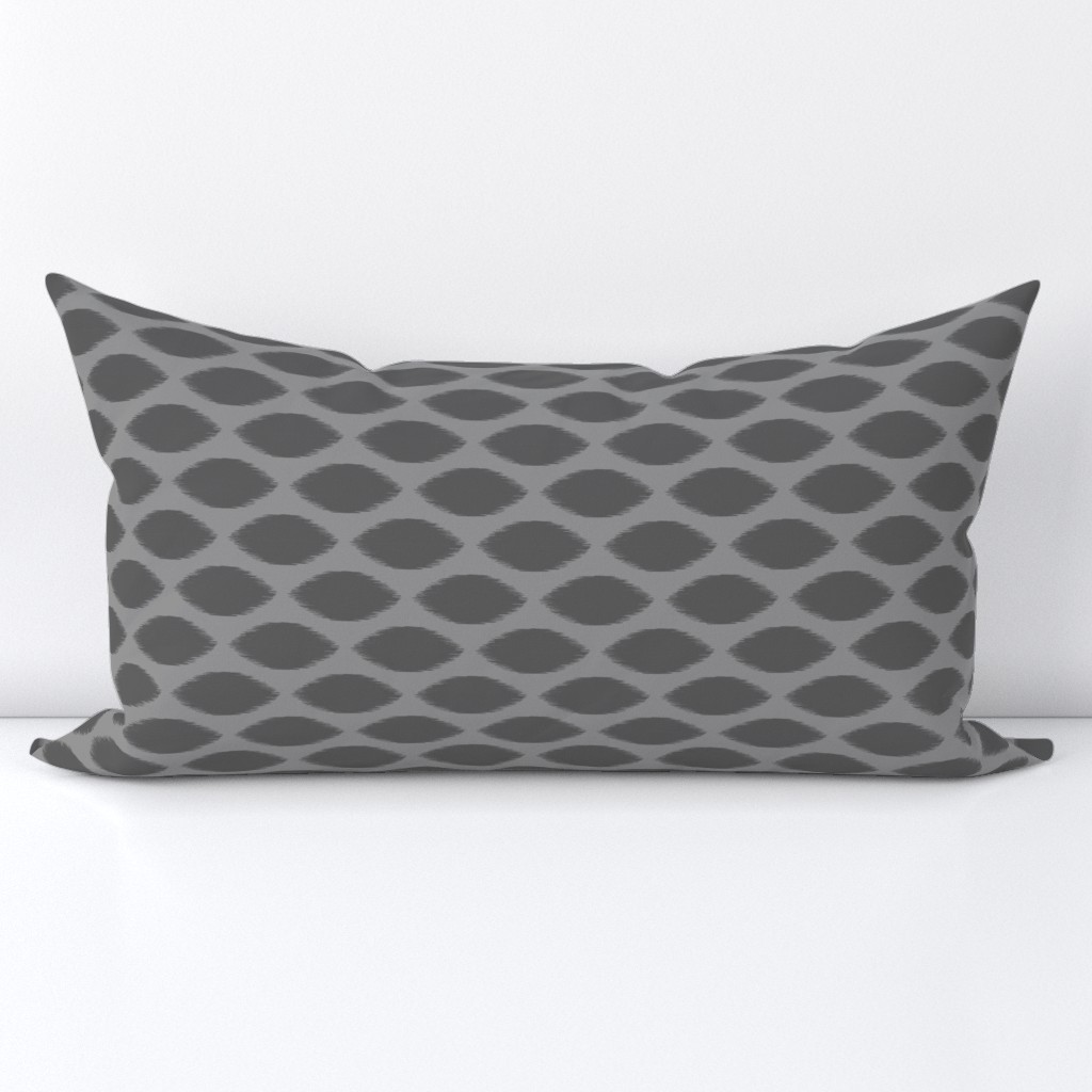 Gray Ikat Dot