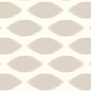 Linen and Ivory Ikat Dot