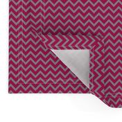 Chevron in Pink and Grey