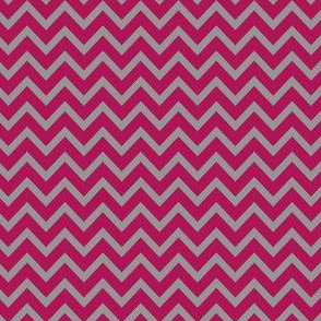 Chevron in Pink and Grey