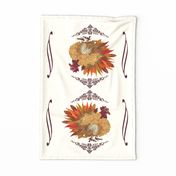  Thanksgiving Turkey Tea Towel