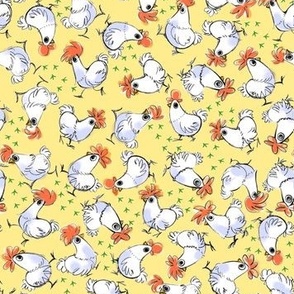 Mousehaus Chickens -Yellow
