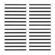 Black and White Stripes Horizontal