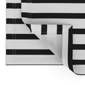 Black and White Stripes Horizontal