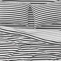 Black and White Stripes Horizontal