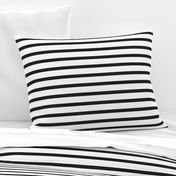 Black and White Stripes Horizontal