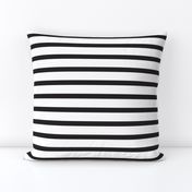 Black and White Stripes Horizontal