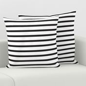 Black and White Stripes Horizontal