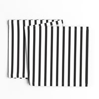 Black and White Stripes Horizontal