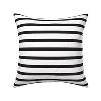 Black and White Stripes Horizontal