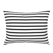 Black and White Stripes Horizontal