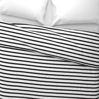 Black and White Stripes Horizontal