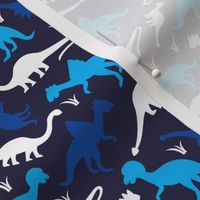 Navy blue Dinosaur abstract dino design for boys