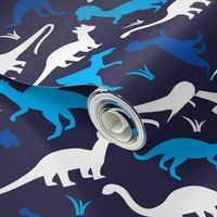 Navy blue Dinosaur abstract dino design for boys