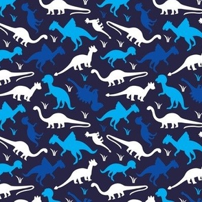 Navy blue Dinosaur abstract dino design for boys