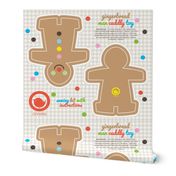 Gingerbread man sewing kit