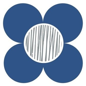 Mod-Flower-XLARGE BLUE AND GREY