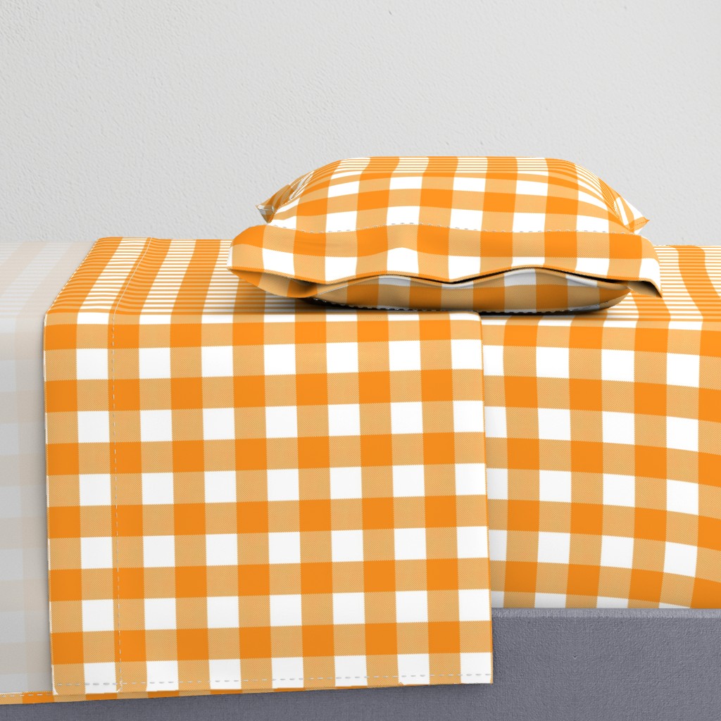 Gingham Check - Orange