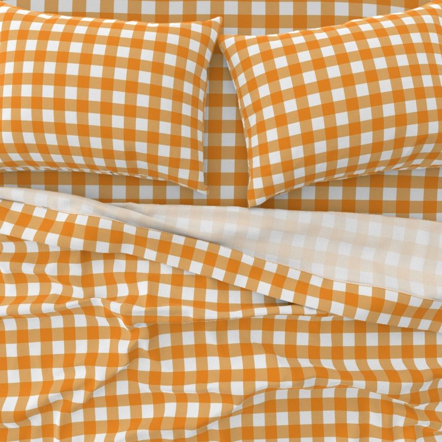 Gingham Check - Orange