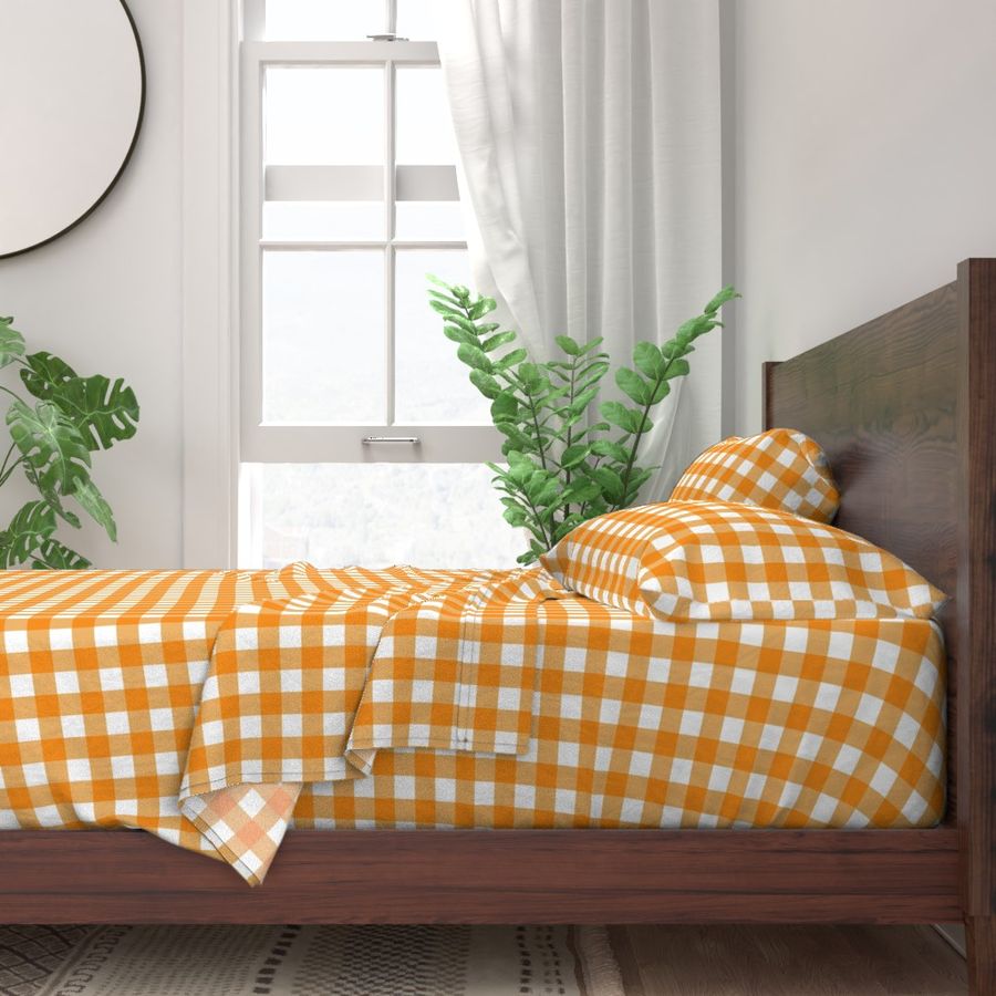 Gingham Check - Orange