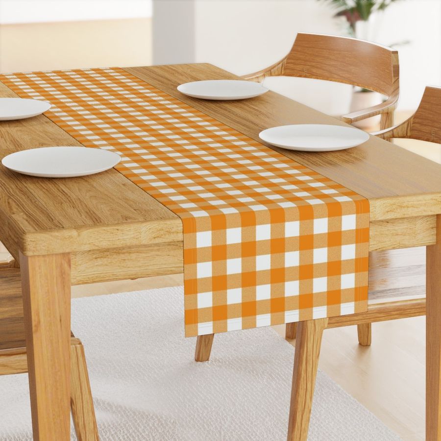 Gingham Check - Orange