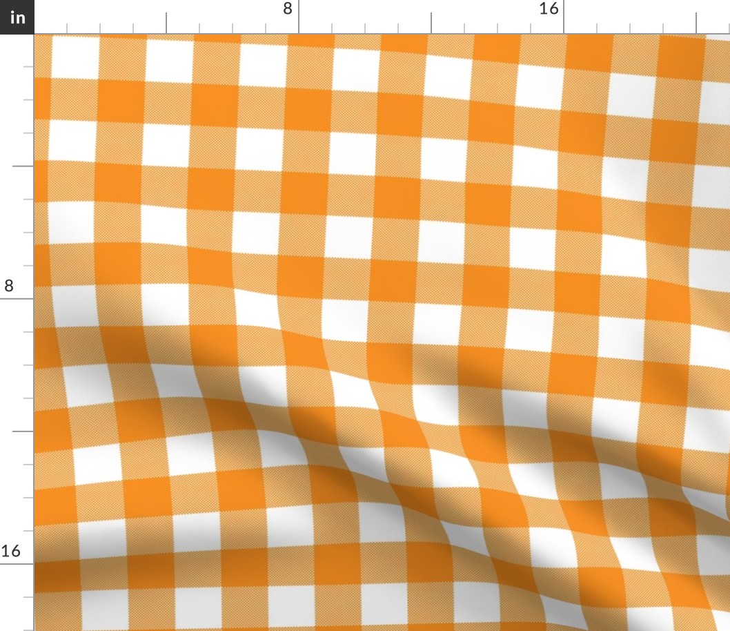 Gingham Check - Orange