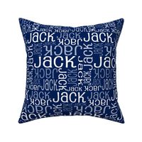 Personalised Name Fabric - Navy