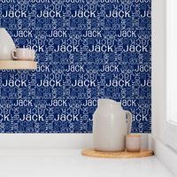 Personalised Name Fabric - Navy