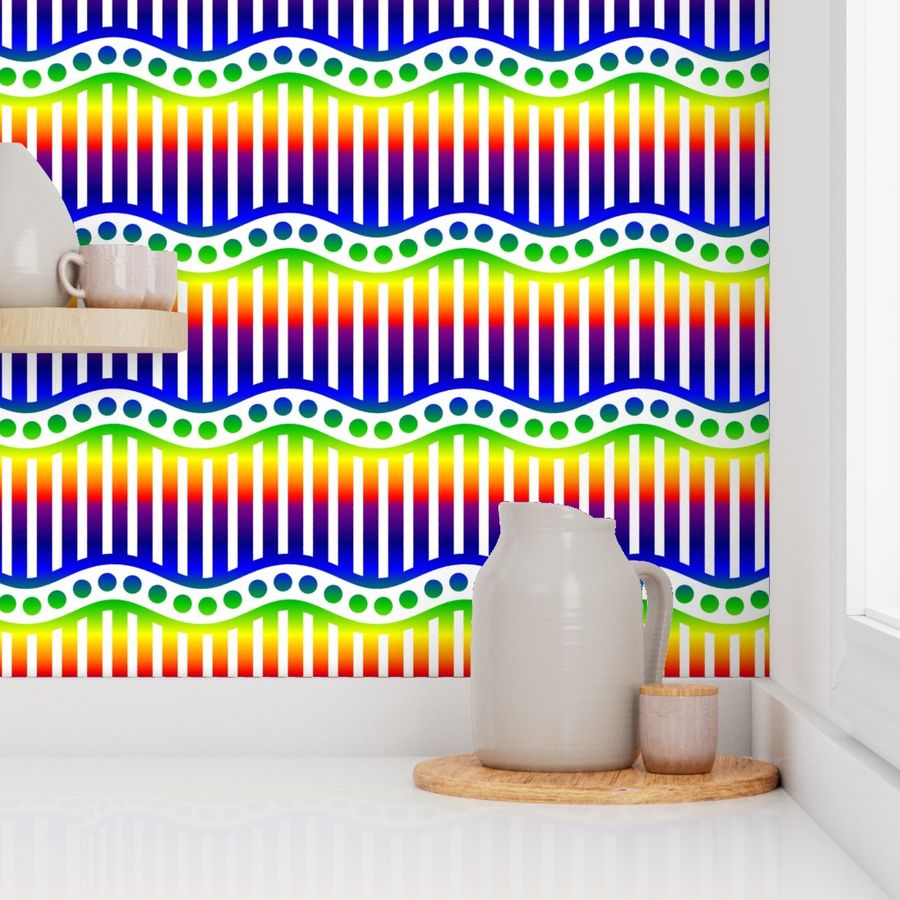 Rainbow Dot Stripe 1